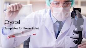  Presentation with forensics - PPT layouts featuring working in lab on crime background and a  colored foreground