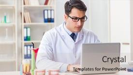  Presentation with dentist - Beautiful PPT theme featuring working in the dentistry hospital backdrop and a soft green colored foreground