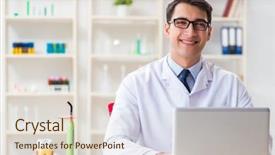  Presentation with hospital buildings - Slide deck with working in the dentistry hospital background and a lemonade colored foreground