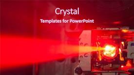  Presentation with laser beams - Presentation theme having working laser lens of dvd background and a crimson colored foreground