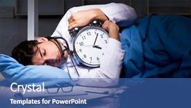  Presentation with hospital - Theme enhanced with working night shift in hospital background and a ocean colored foreground