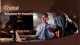  Presentation with designe for two wheelers safety - PPT theme with working on a new project background and a wine colored foreground