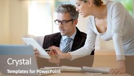  Presentation with agenda - Slide set consisting of working on agenda with assistant background and a coral colored foreground