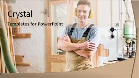  Presentation with electric - Presentation theme consisting of working on an electric buzz background and a lemonade colored foreground