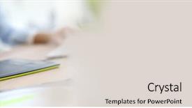  Presentation with closeup of foosball table soccer - Presentation enhanced with working on graphic tablet templat background and a light gray colored foreground