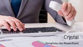  Presentation with quantum finance - Amazing theme having working on keyboard with report backdrop and a  colored foreground