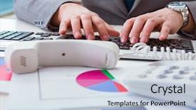  Presentation with quantum finance - Cool new theme with working on keyboard with report backdrop and a  colored foreground