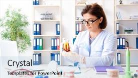  Presentation with implant - Audience pleasing presentation consisting of working on new teeth implant backdrop and a light blue colored foreground