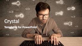  Presentation with geek - PPT theme having working online hacking login password background and a tawny brown colored foreground