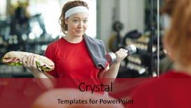  Presentation with struggle - Audience pleasing presentation consisting of working out in gym struggle backdrop and a crimson colored foreground