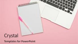  Presentation with place de henné dans la médecine traditionnelle - Slide set featuring working place with jotter background and a lemonade colored foreground