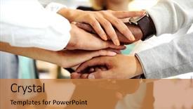  Presentation with people - Beautiful PPT layouts featuring summer landscape thick fog in the field and an old wooden fence backdrop and a sky blue colored foreground