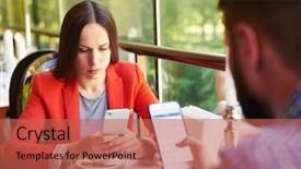  Presentation with addiction - Slide set featuring working relationships - concept photo of smartphone addiction background and a red colored foreground