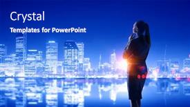  Presentation with late - Slide deck having working till late night mixed media background and a dark gray colored foreground