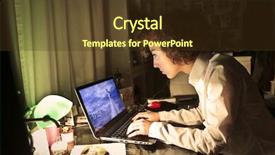  Presentation with late - Presentation design featuring working tll late background and a tawny brown colored foreground