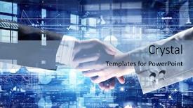  Presentation with better together - Slide deck featuring working together for better results background and a light blue colored foreground