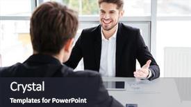  Presentation with working together - Slides with working together on business meeting background and a tawny brown colored foreground