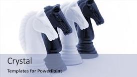  Presentation with knights - Amazing presentation theme having working together two black knights backdrop and a light blue colored foreground