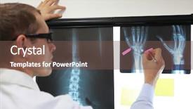  Presentation with film - Audience pleasing presentation design consisting of working with images of hand backdrop and a tawny brown colored foreground