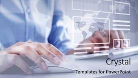  Presentation with virtual keyboard - PPT layouts enhanced with working with keyboard and mouse background and a  colored foreground