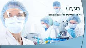  Presentation with laboratory - Slide deck consisting of very colourful sunset over choppy water note visible grain at 100 best at smaller sizes background and a violet colored foreground