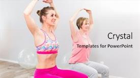  Presentation with helping others two hands woman - Presentation design consisting of worklife balance women - two smiling young woman sitting background and a lemonade colored foreground