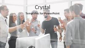  Presentation with team success for future - Slide set having formal holiday - creative business team celebrates their background and a white colored foreground