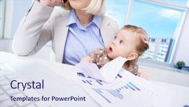  Presentation with preemie baby close up - Beautiful slides featuring beautiful wild flowers in forest white flowers close up backdrop and a dark gray colored foreground