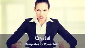  Presentation with conflict workplace - PPT theme enhanced with workplace conflict - angry businesswoman at the desk background and a navy blue colored foreground