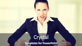  Presentation with conflict workplace - Audience pleasing presentation consisting of workplace conflict - angry businesswoman at the desk backdrop and a  colored foreground