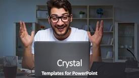  Presentation with office ergonomics man worker exercising - Audience pleasing presentation consisting of workplace flexibility - young man staying late backdrop and a dark gray colored foreground