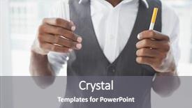  Presentation with cigarettes - Colorful PPT layouts enhanced with workplace habbit - casual businessman holding cigarettes backdrop and a gray colored foreground