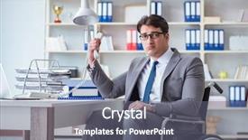  Presentation with disability disabled signs rendering 3d - Presentation theme having workplace inclusion - disabled businessman working background and a gray colored foreground