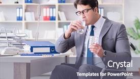  Presentation with electrical disabled vehicles - Colorful PPT layouts enhanced with workplace inclusion - disabled businessman working backdrop and a  colored foreground