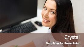  Presentation with school technology - Presentation consisting of workplace learning - education school business and technology background and a  colored foreground