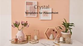  Presentation with beauty products - Theme enhanced with workplace-of-interior-designer background and a lemonade colored foreground