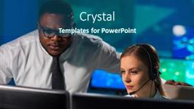  Presentation with radar - Amazing slide set having workplace-of-the-air-traffic backdrop and a ocean colored foreground