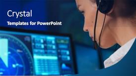  Presentation with air traffic control - Theme having workplace-of-the-air-traffic background and a navy blue colored foreground