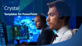  Presentation with air traffic control tower - Slides enhanced with workplace-of-the-air-traffic background and a ocean colored foreground