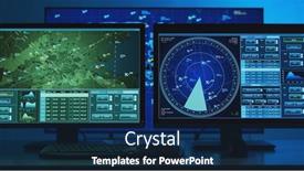  Presentation with air traffic control tower - Theme with workplace-of-the-professional-air background and a navy blue colored foreground