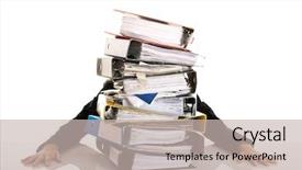  Presentation with workplace stress - Amazing slides having workplace stress - business woman in the office backdrop and a  colored foreground