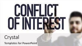  Presentation with conflict workplace - Presentation design having workplace violence - business man pointing the text background and a white colored foreground