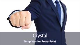  Presentation with fight - Slide deck consisting of workplace violence - businessman with ready to fight background and a navy blue colored foreground