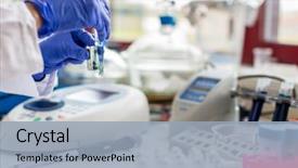  Presentation with modern color - Amazing slide set having works in modern chemistry biology backdrop and a light blue colored foreground