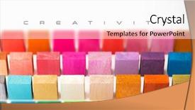  Presentation with color spectrum - Colorful slide deck enhanced with works spectrum of multi color backdrop and a white colored foreground