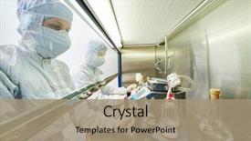  Presentation with material science - Cool new PPT layouts with works with dangerous hazard virus backdrop and a coral colored foreground