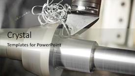  Presentation with steel industry - PPT layouts with workshop selective focus on tool background and a light gray colored foreground