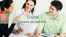  Presentation with smart - Beautiful presentation featuring workshops tables - photo of smart business team backdrop and a soft green colored foreground