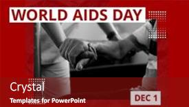  Presentation with world aids day - Slides with world-aids-day-and-dec background and a tawny brown colored foreground