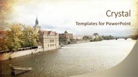  Presentation with prague - Amazing slide set having  backdrop and a  colored foreground